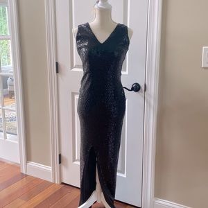 Black Sequin Formal Dress
